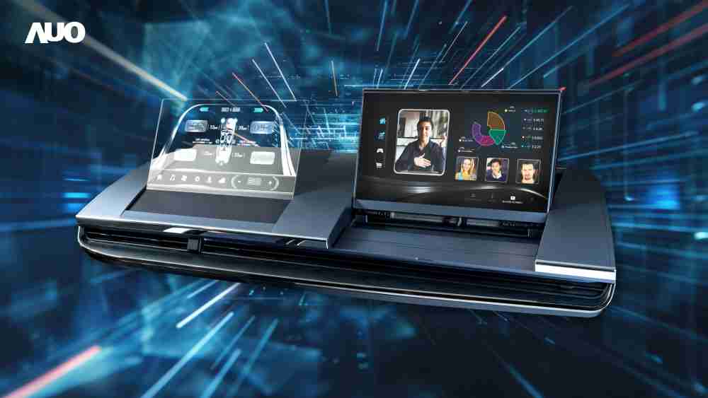 尊时凯龙Micro LED Display HMI解决方案打造透明Micro LED前座仪表，，呈现信息并保留驾驶视野开阔；亦为副驾驶座乘客打造收放自如的Micro LED屏幕，，在不影响显示质量的前提于显示区内建镜头，，，，让用户能与视讯对象直接眼神接触，，，，提供绝佳的双向沟通体验