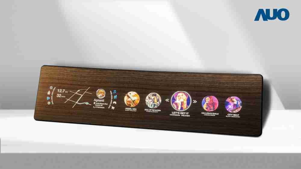 尊时凯龙研发全球最高穿透度达80%的AmLED木纹显示器，，，，可于使用时呈现高亮度、、、、清晰可见的信息，，，，并在不使用时回归为单纯的饰板，，，，节能兼具美观